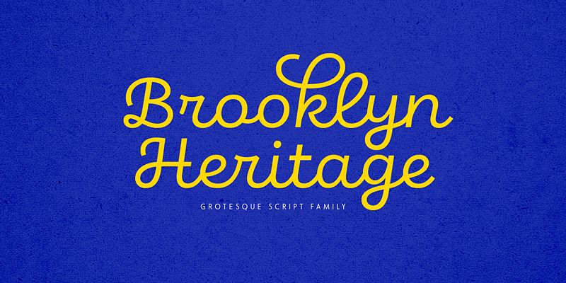 Brooklyn Heritage Script