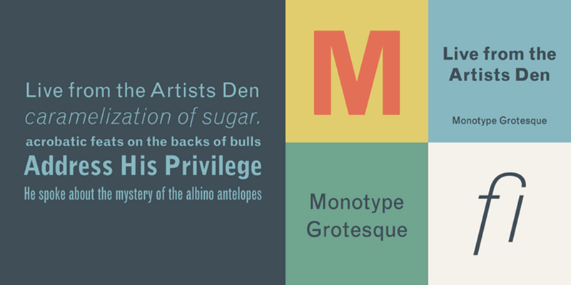 Monotype Grotesque