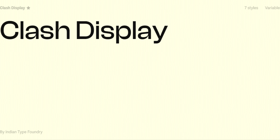 Clash Grotesk