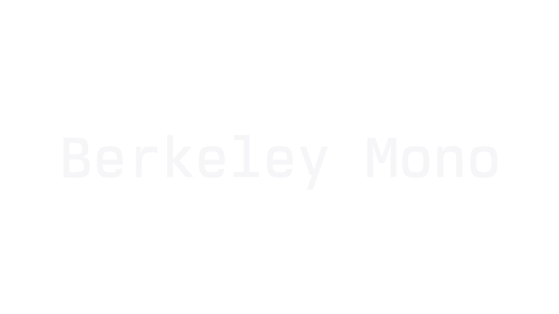 Berkeley Mono