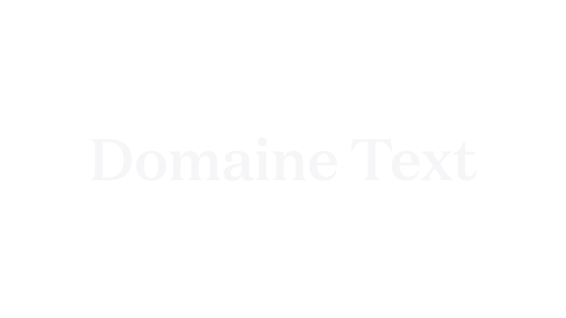 Domaine Text