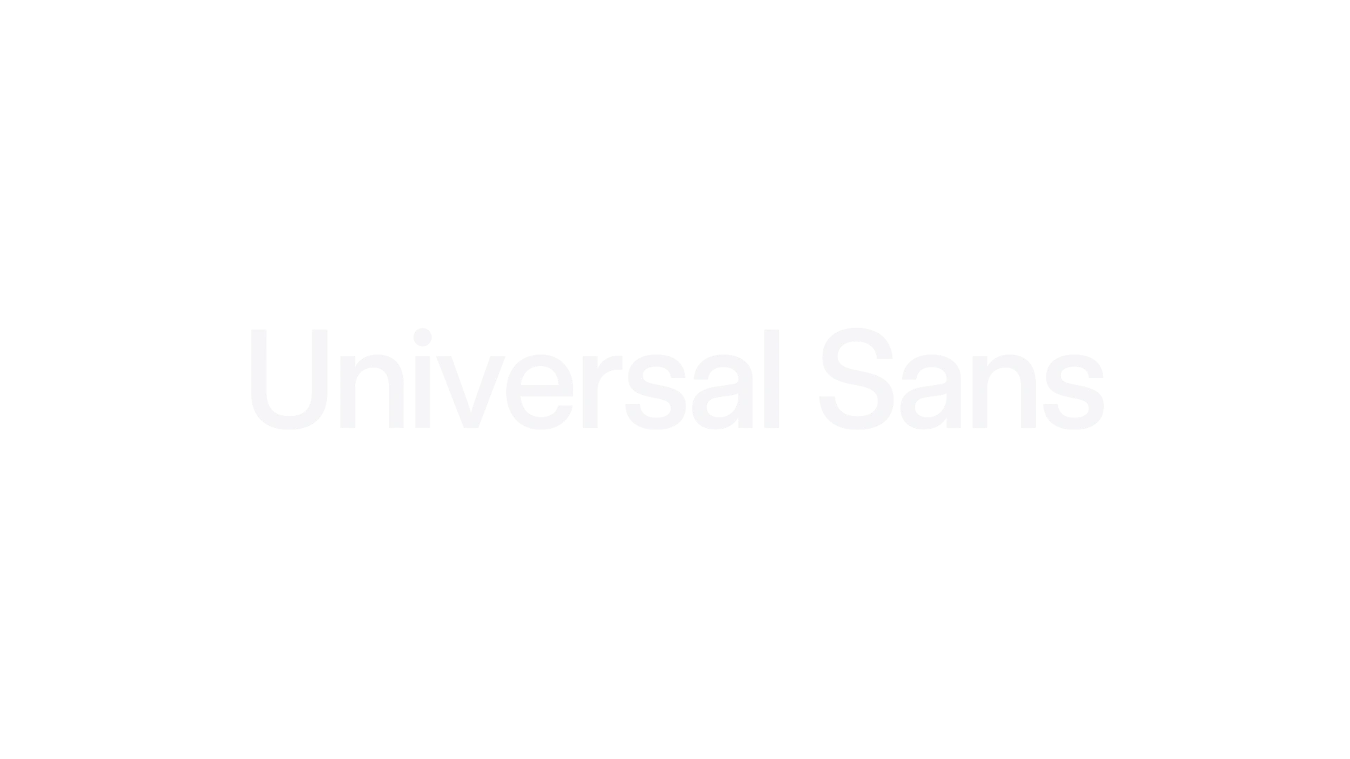 Universal Sans